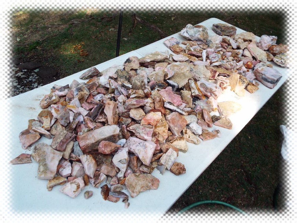 1 lb Lots - 100% NATURAL PERUVIAN PINK OPAL ROUGH