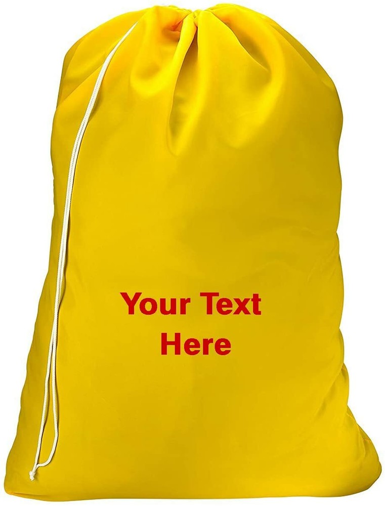 Gilbin Personalized Nylon Laundry Bag - Locking Drawstring Closure