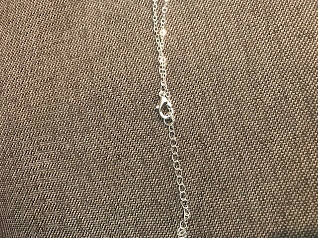 Pendulum with Chain,Necklace Opalscent Stone