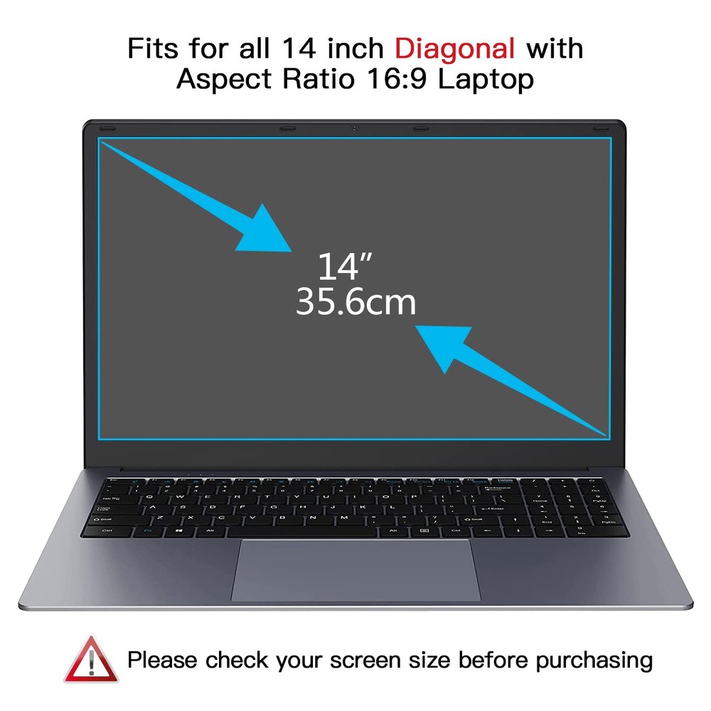 2 Pack 14 Inch Laptop Blue Light Screen Filter