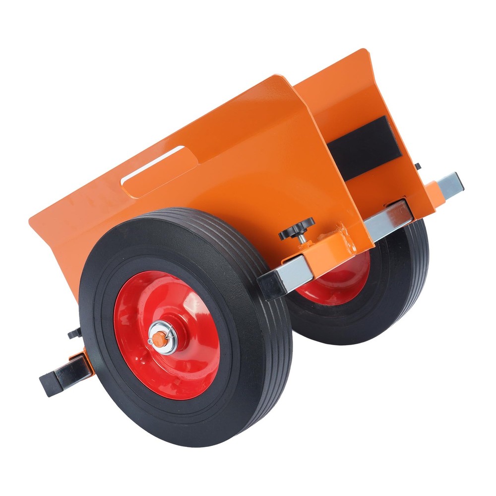 Heavy Duty Panel Dolly Orange 1100LBS Capacity Door Dolly with 10" Solid Whee...