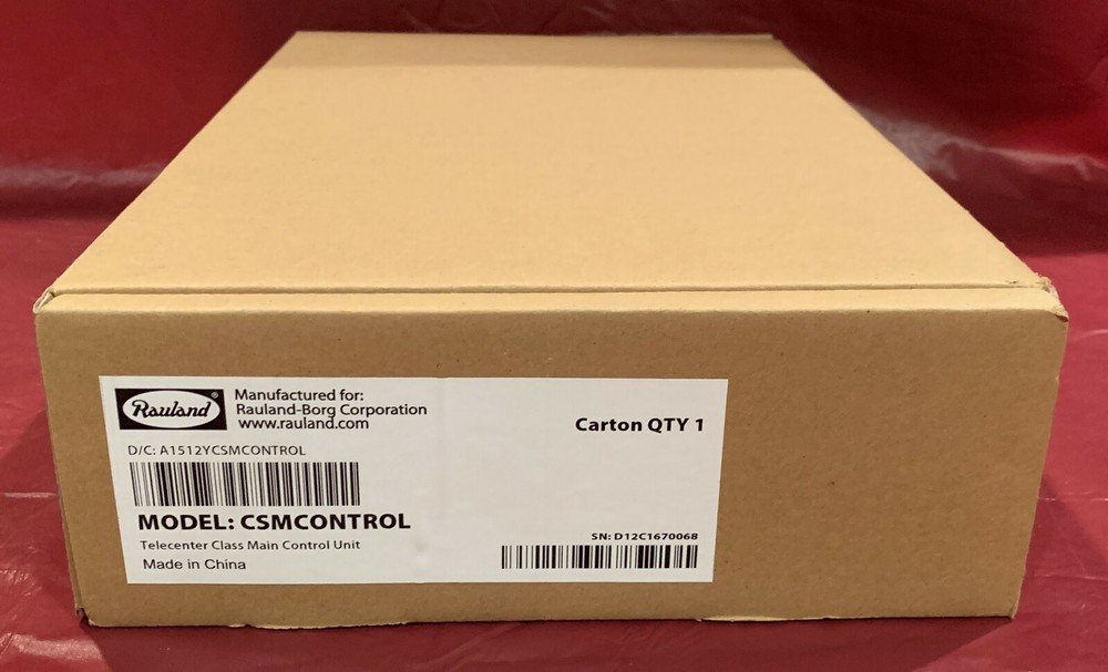 New Rauland-Borg CSMCONTROL Telecenter Class Main Control Unit