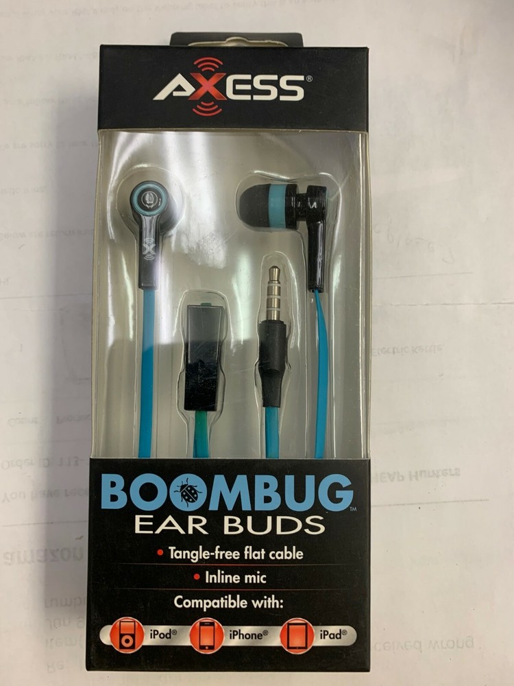 AXESS EPM101-BL: Boombug Earbuds - Blue