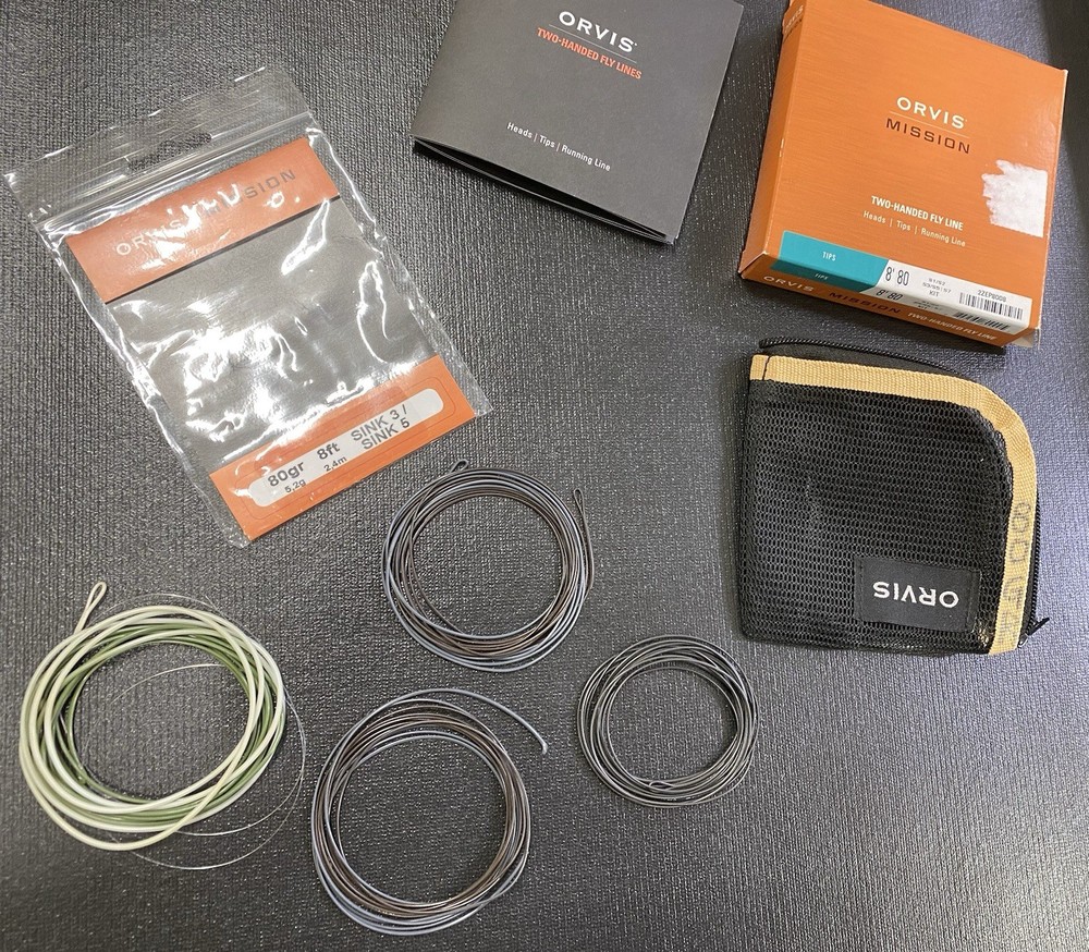 Orvis 80GR Mission Tips Pack, 4 Piece Pack And Leader Wallet, Original Packaging