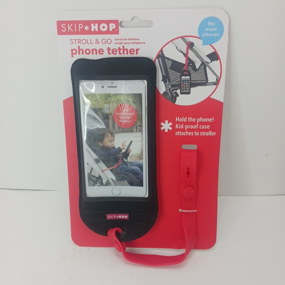 Skip Hop Stroll & Go Universal Phone Tether W/ Touchscreen Case NIP