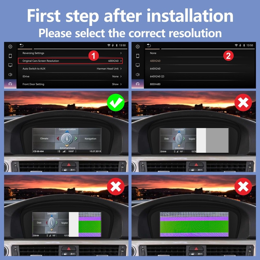 Wireless CarPlay TouchScreen For CCC BMW 3/5 Series E90 E91 E92/93 E60 E61 E63