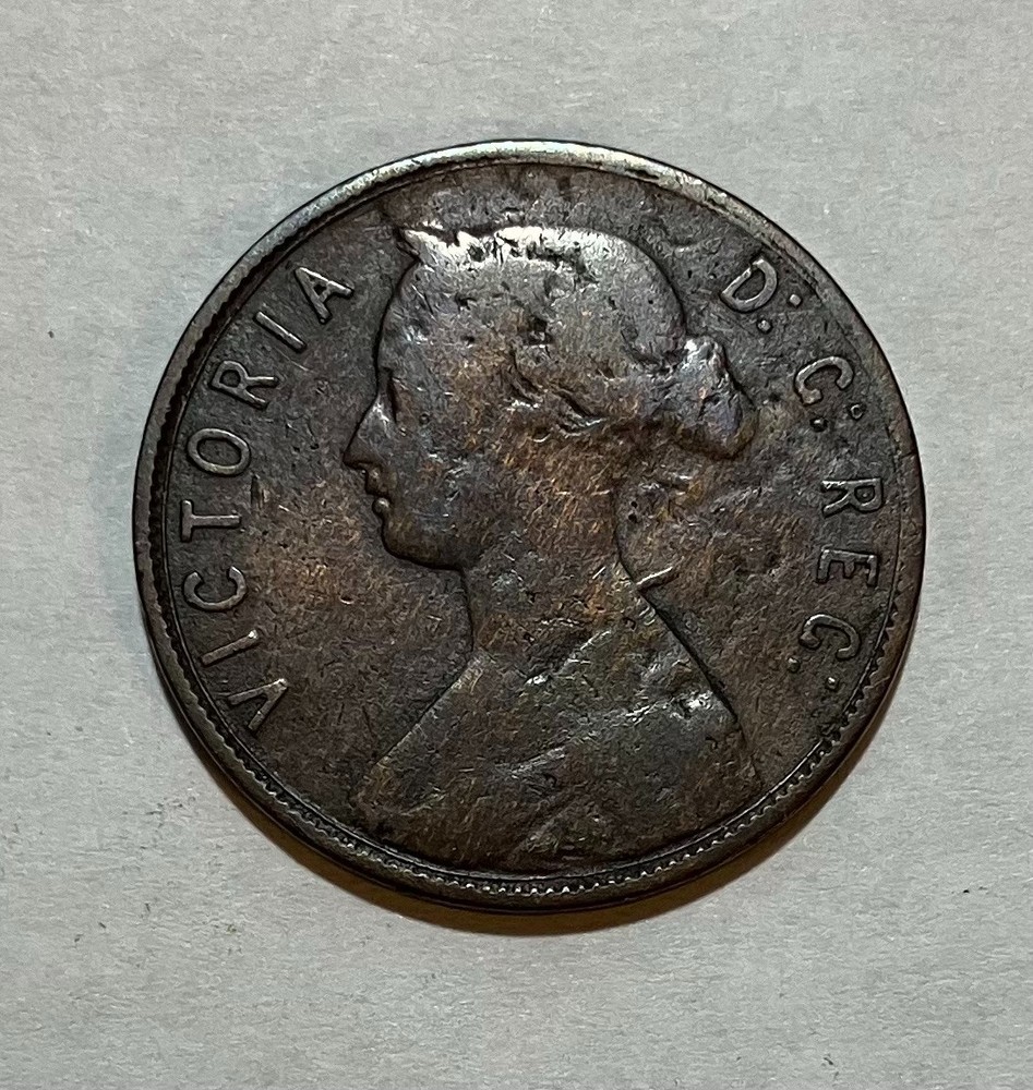 1873 Newfoundland Large One Cent Penny