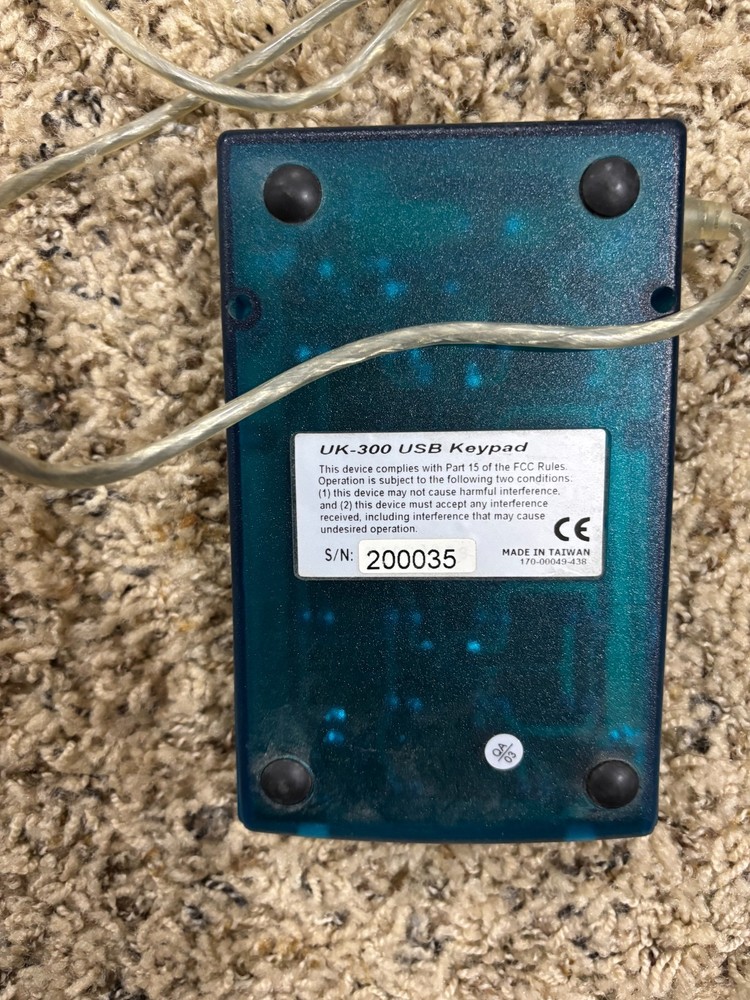 Acsense UK-300 USB Keypad Tested ok