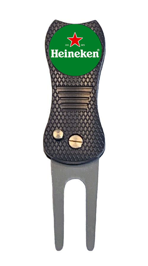 Heineken Draft Golf Ball Marker w/ Switchblade Divot Tool Beer