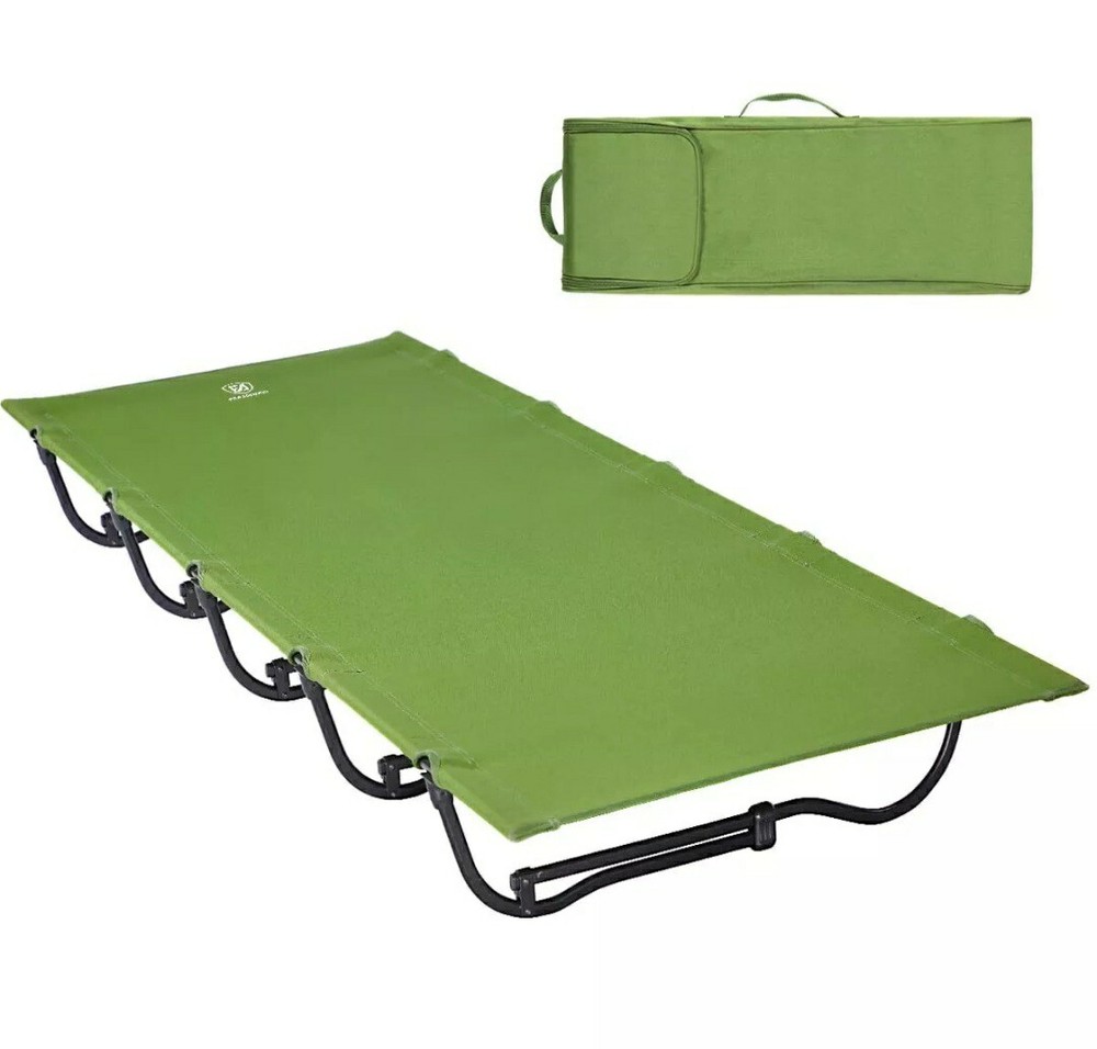 EVER ADVANCED Folding Camping Cot for Adults Compact Sleeping Cots with Carry...