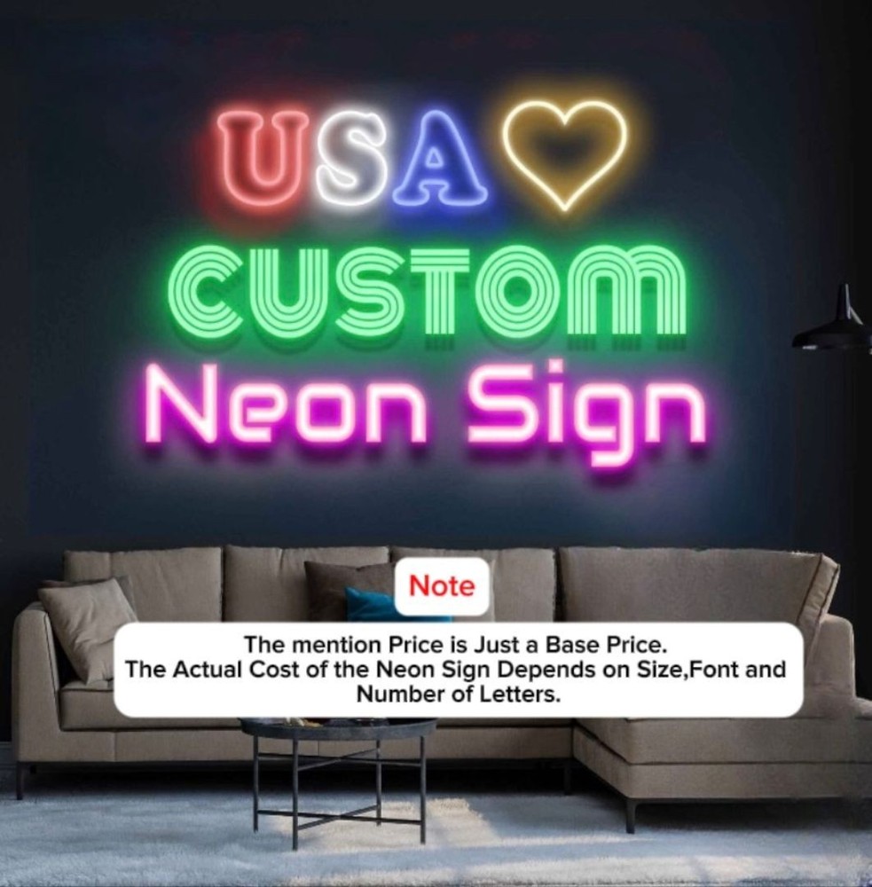 Custom Neon Sign – Personalized LED Neon Light | Message Us Before Purchase