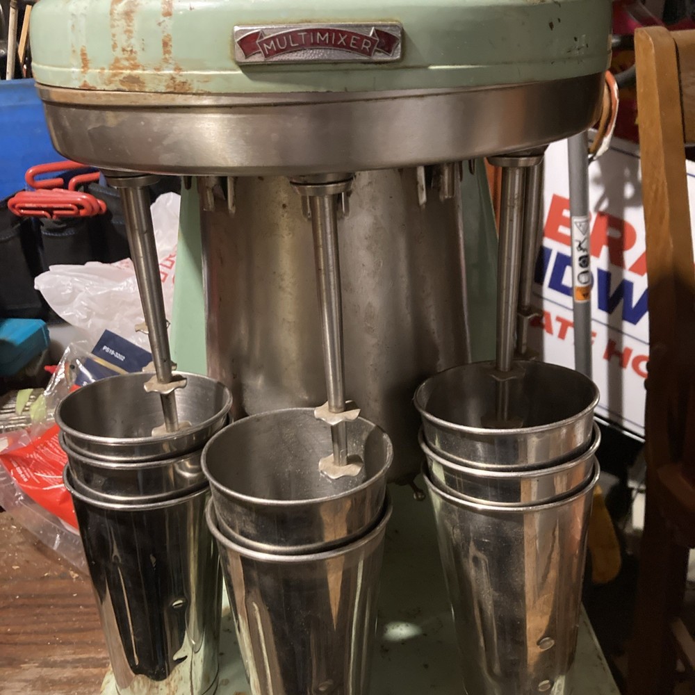 5 Head Multimixer With 7 Stainless Mixer Tins