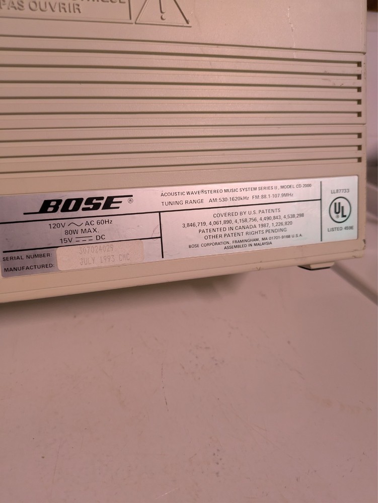 bose wave radio cd player, cd does not work
