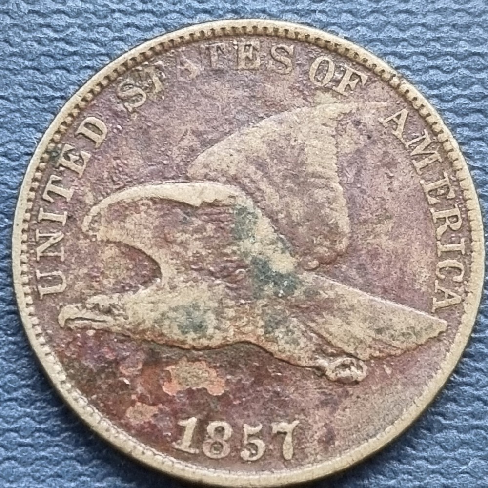 1857 Flying Eagle Cent 1c Better Grade Details #89174