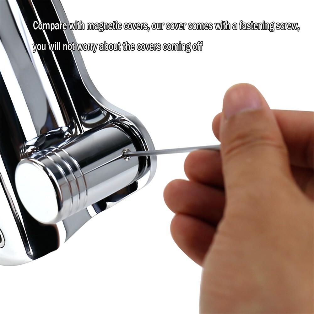 Chrome Four Point Docking Hardware Covers For Harley Touring Models 2009-2023 US