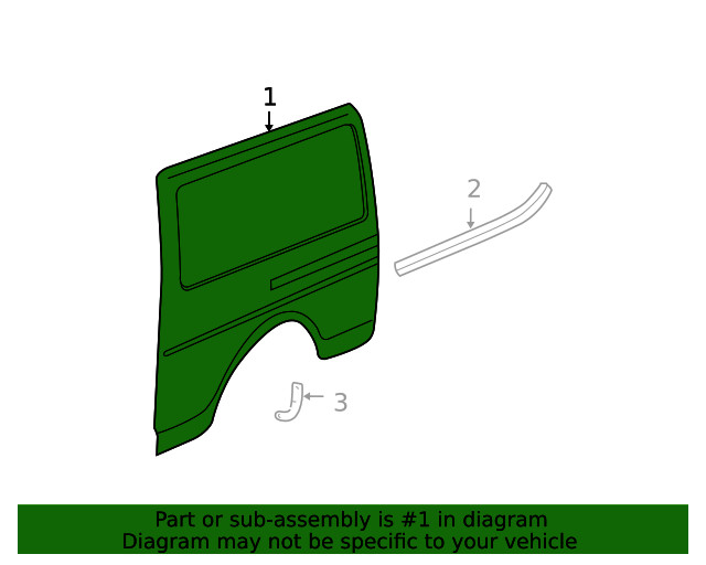 Genuine GM F Panel 86579856
