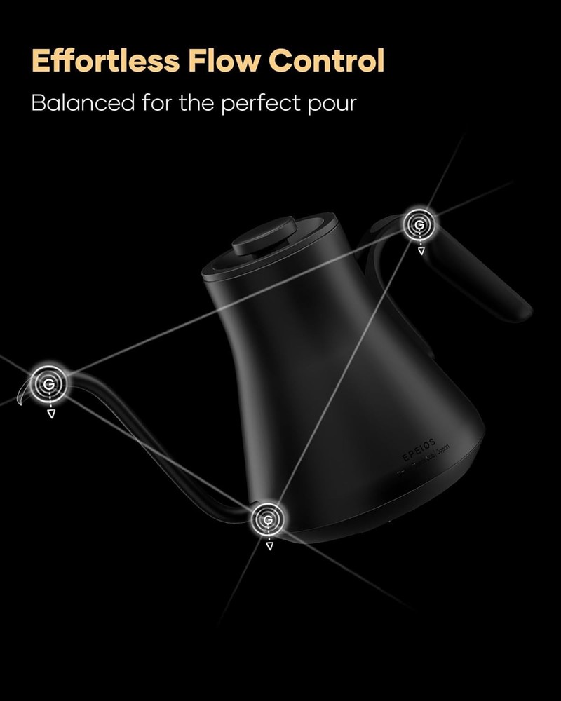 Barista Collection Gooseneck Electric Kettle, ±1℉ Precise Temperature Control...