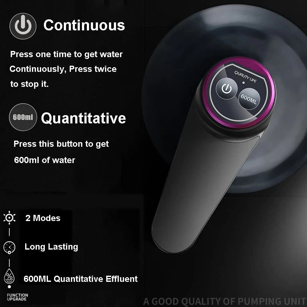 Electric Water Bottle Switch Pump Universal Automatic Jug Dispenser 5 Gallon USB