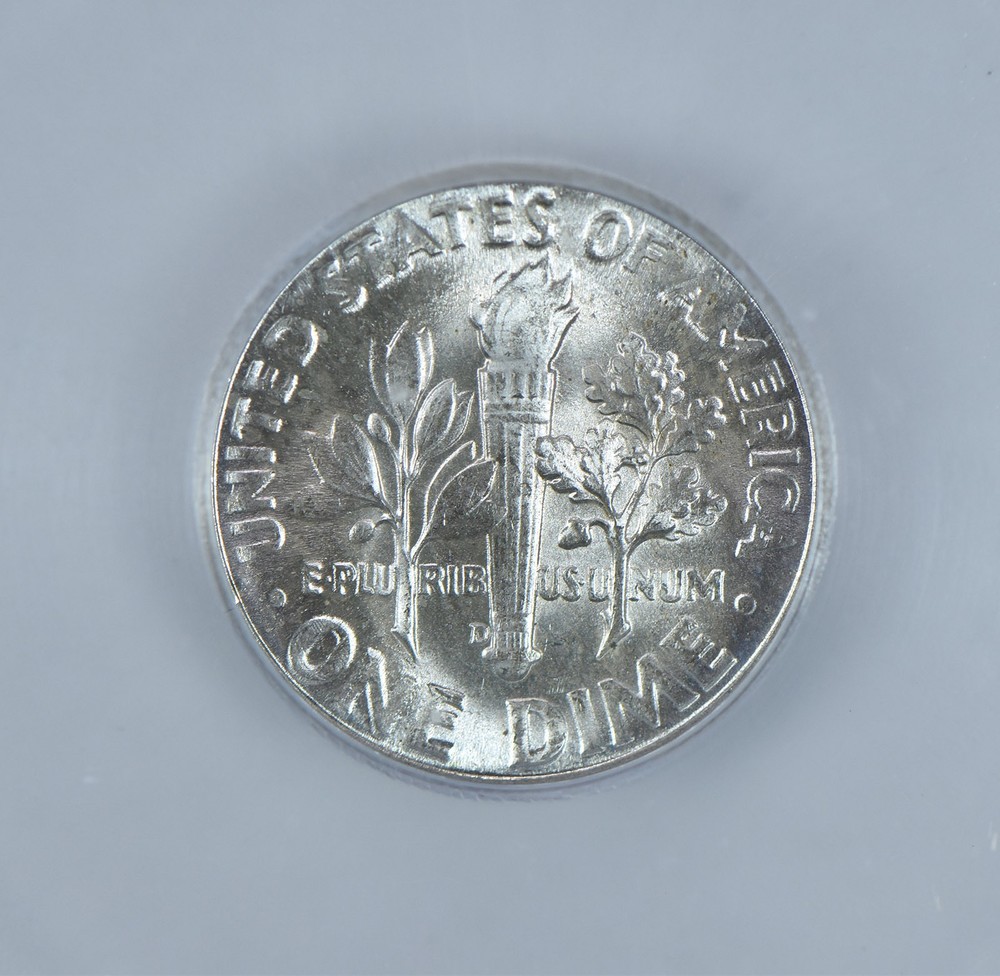 1946-D Roosevelt Dime MS66 FB ICG
