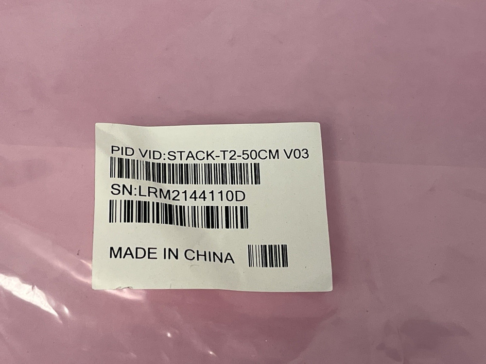 Brand NEW Cisco STACK-T2-50CM v03 Stacking Network Cable 0.5 Meter