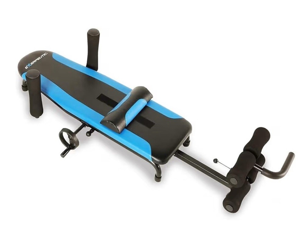 Alternative Inversion Traction Table - Lower Back Pain Relief 350 Lb. Blue-black