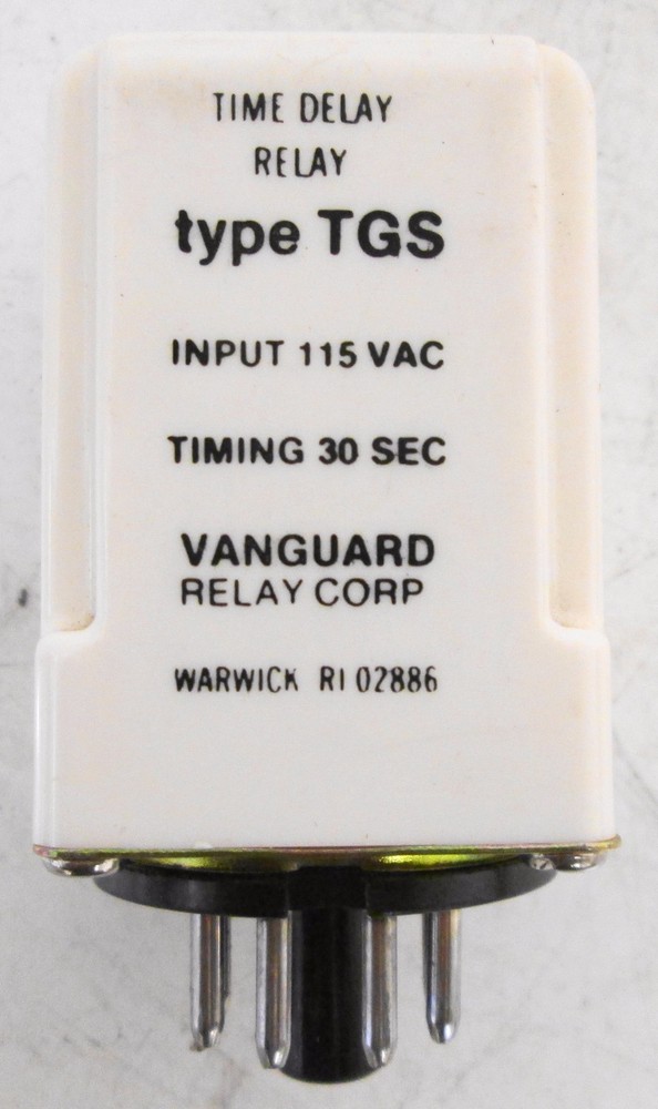 Vanguard TGS Time Delay Relay Input 115VAC Timing 30Sec