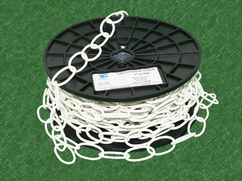11 Gauge x 50' White DECORATOR CHAIN