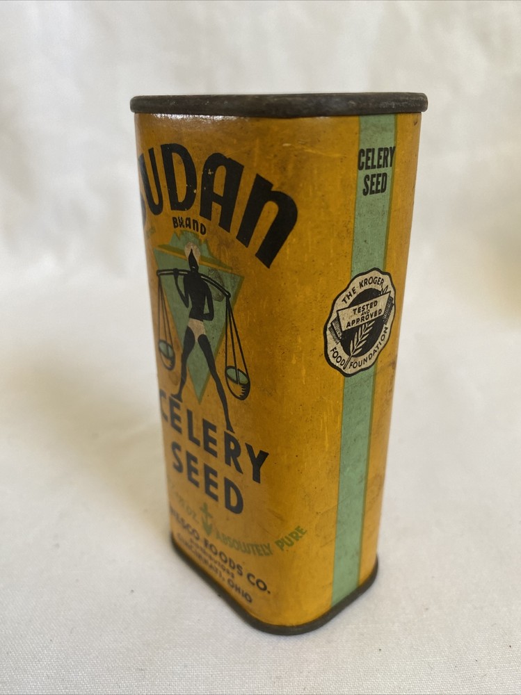 Vintage Spice Tin SUDAN Celery Seed