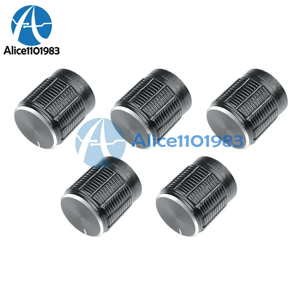 10PCS Useful Volume Control Rotary Knobs For 6mm Dia Knurled Shaft Potentiometer