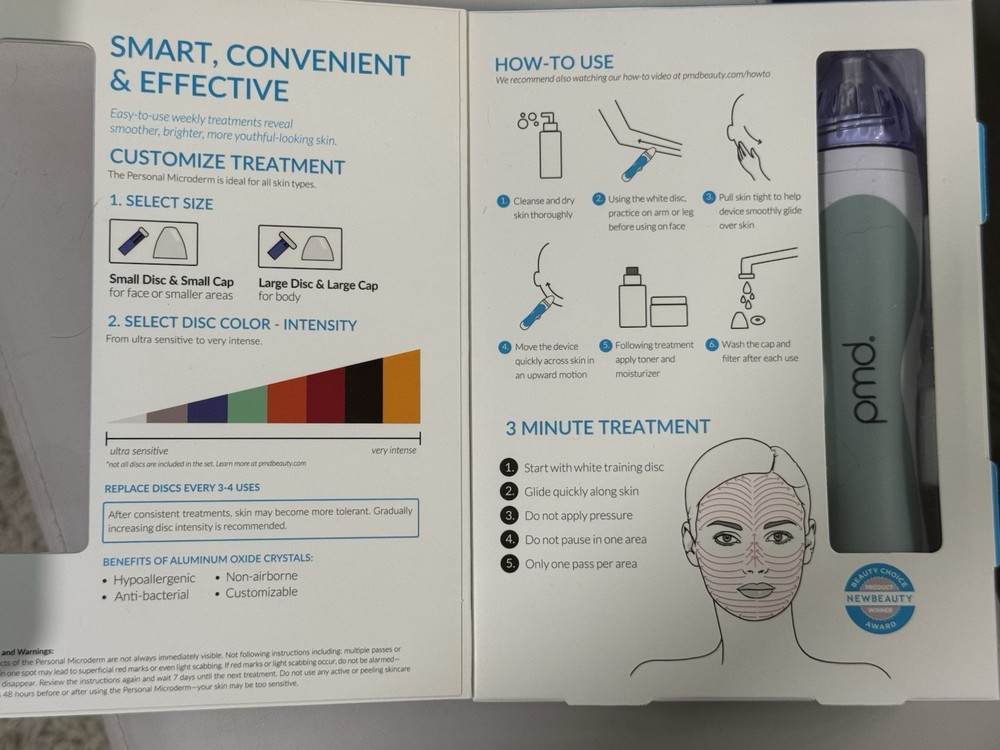 PMD Personal Microderm Classic Gray Diamond Microdermabrasion Tool, Vacuum