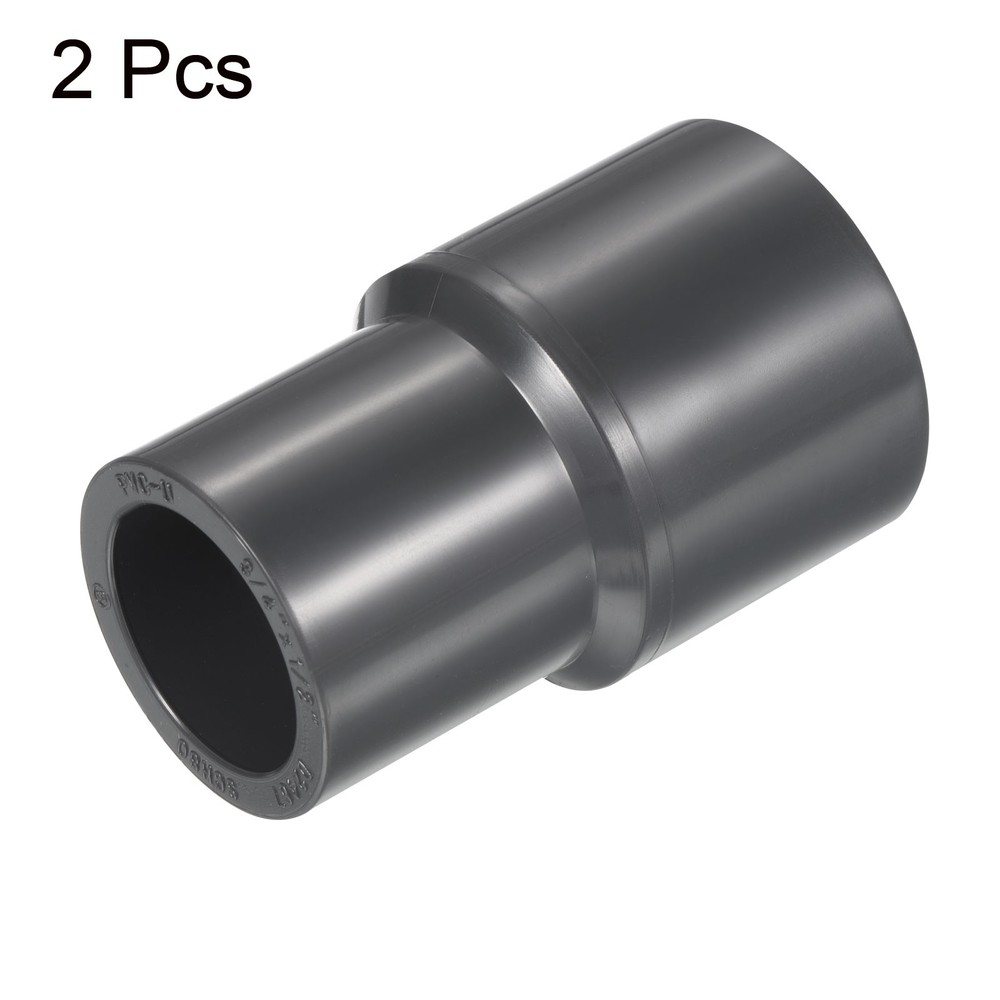 UPVC Fitting Pipe Reducer 3/4" x 1/2" 2pcs Straight Coupling