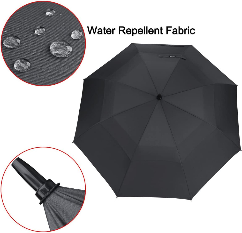 47/54/62/68/72 Inch Automatic Open Golf Umbrella Oversize Extra Large Double Can