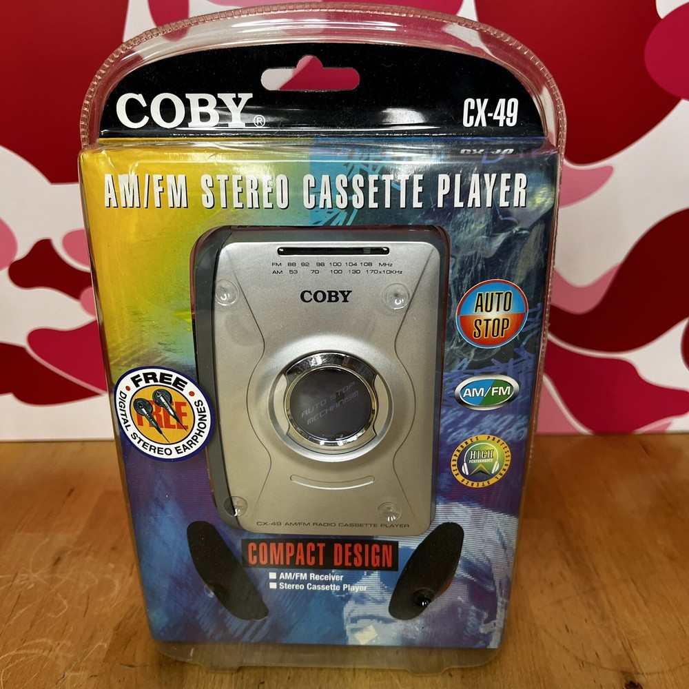 Coby Am/Fm Stereo Cassette Player New