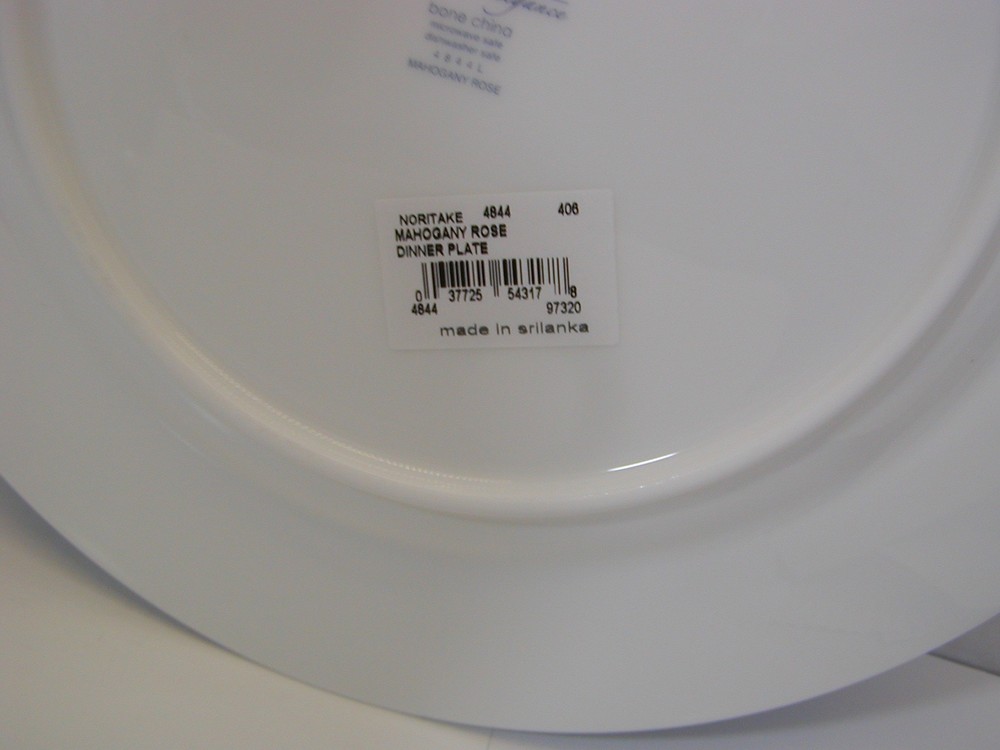 NEW NORITAKE MAHOGANY ROSE 5 PIECE PLACE SETTING