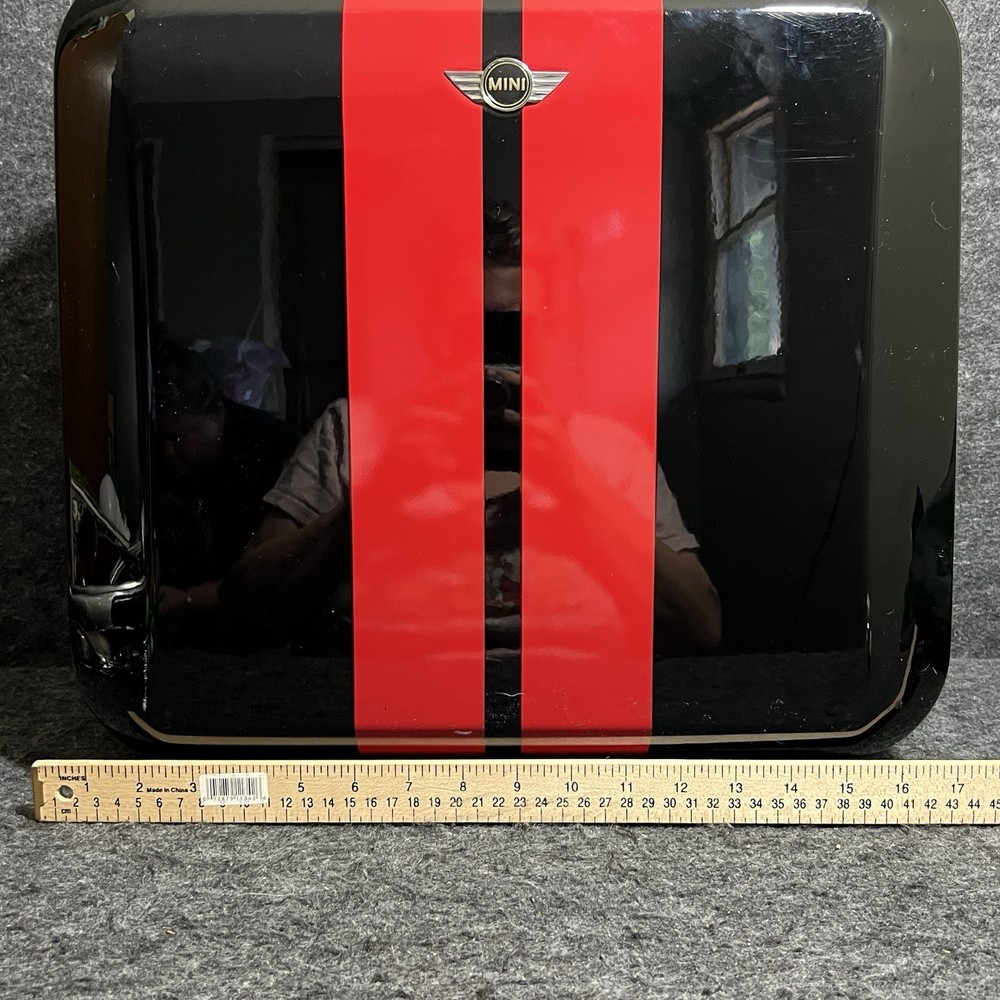 Authentic MINI Cooper Black/Red Rolling/Locking Cabin Trolley Suitcase