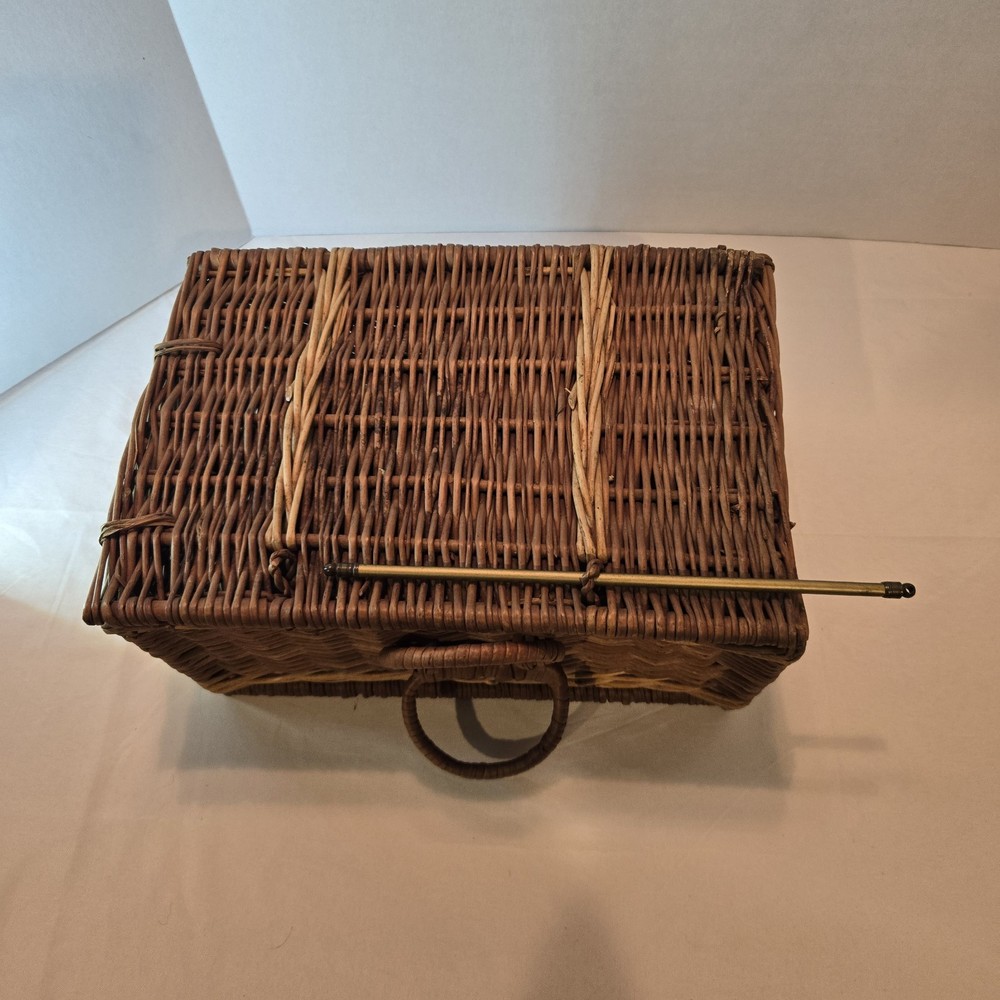 Vintage Wicker Sewing Box