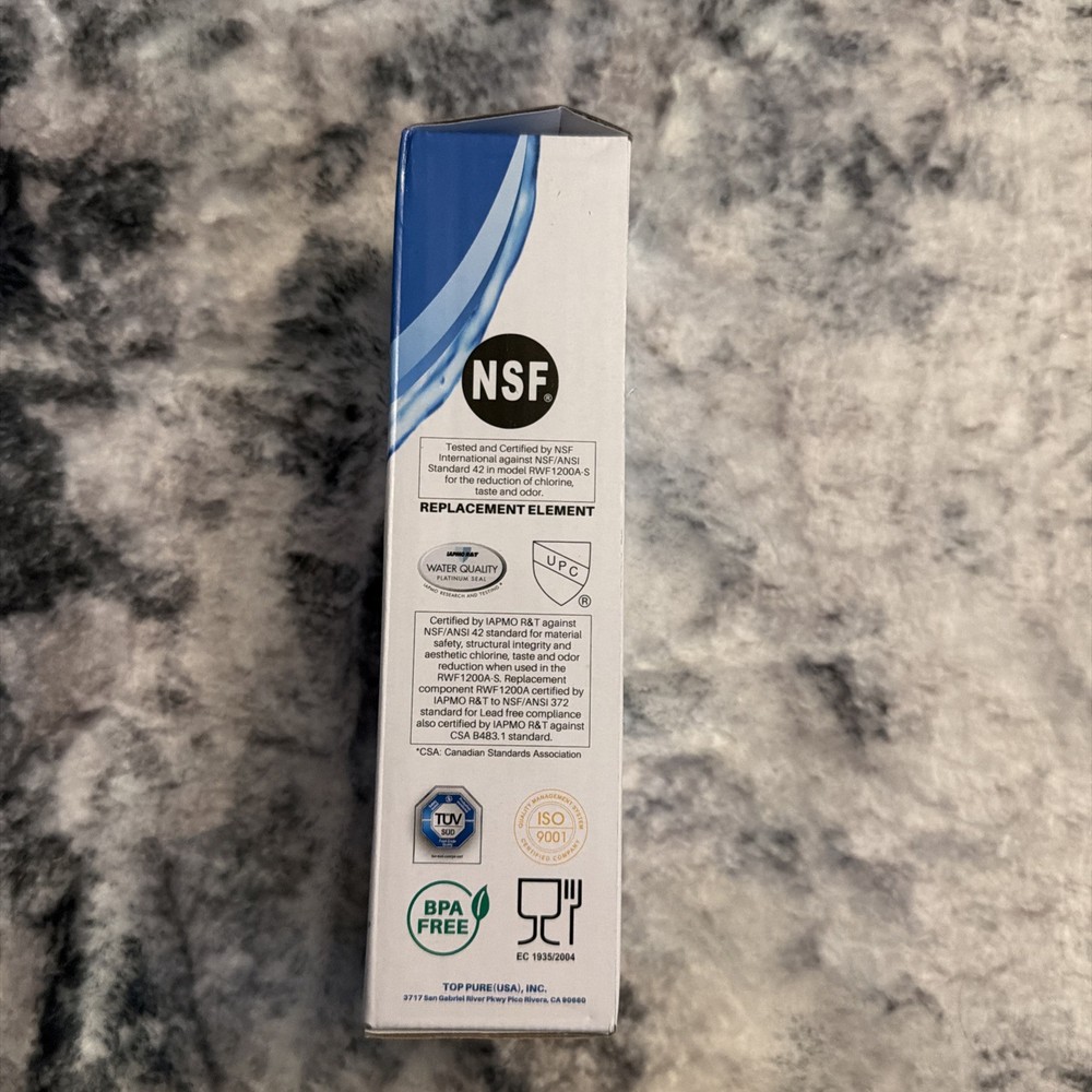 ICE PURE Refrigerator Water Filter RWF1200A Replacement Filter