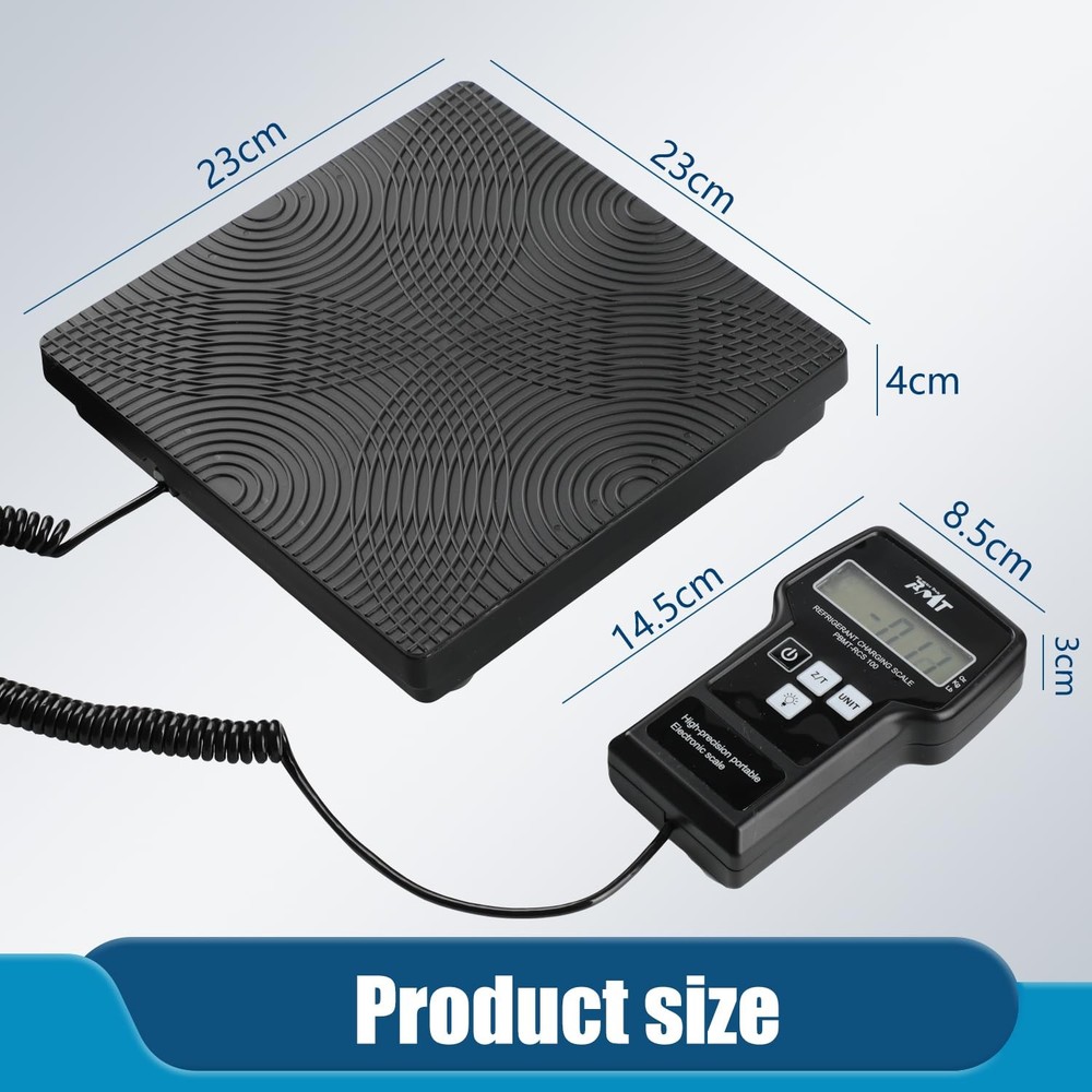 220LBS Electronic Refrigerant Charging Scale with Portable Case, Digital Freon