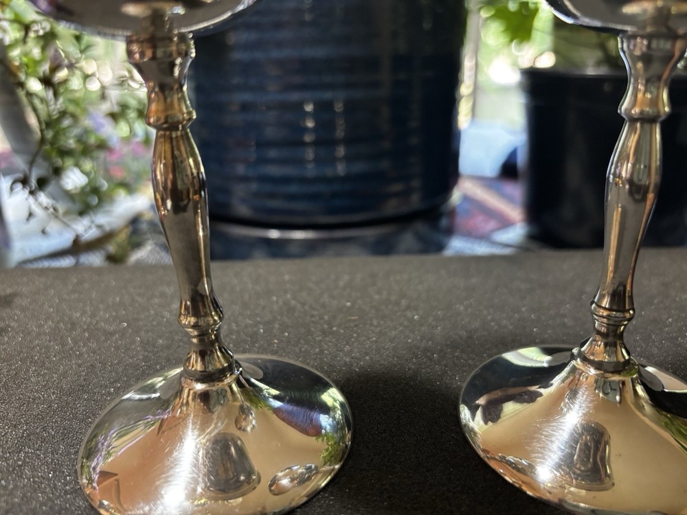 International Silver Co. ~2~ Silver Plate Wine Goblets.
