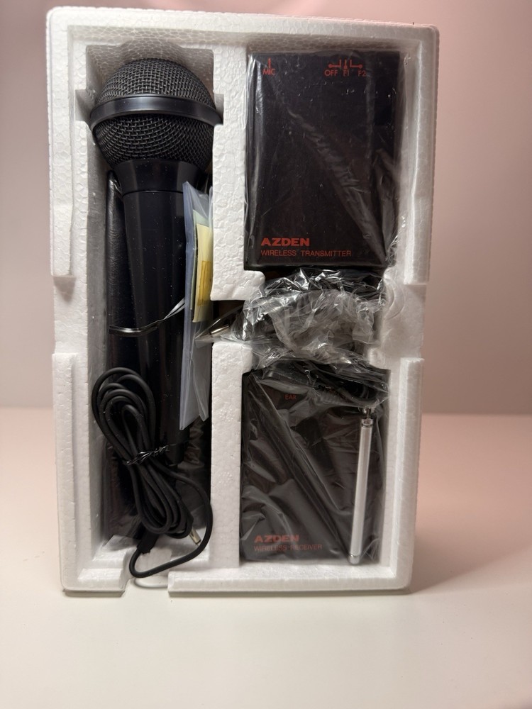 🎤 Azden WMS-200 Wireless Microphone System for Video Camera (D1)