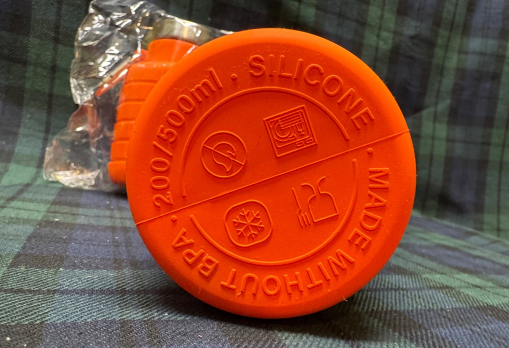 Portable Silicone Foldable Water Bottle 500ml Orange