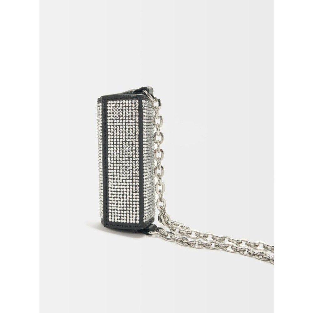 MAJE Fully rhinestone lipstick holder One Size NWT
