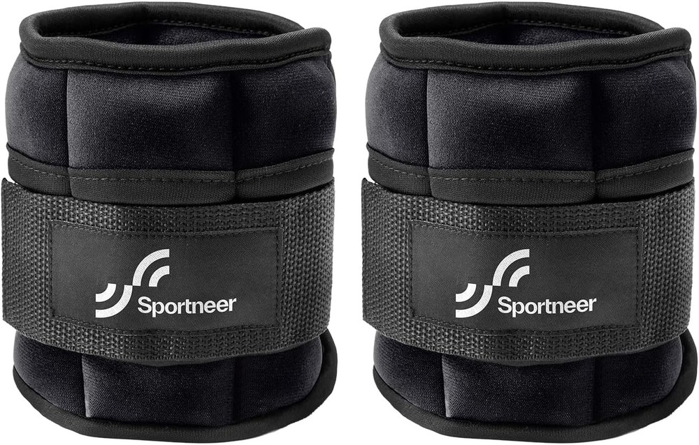 Ankle Weights 2–10 lbs – Neoprene, Removable, Workout.