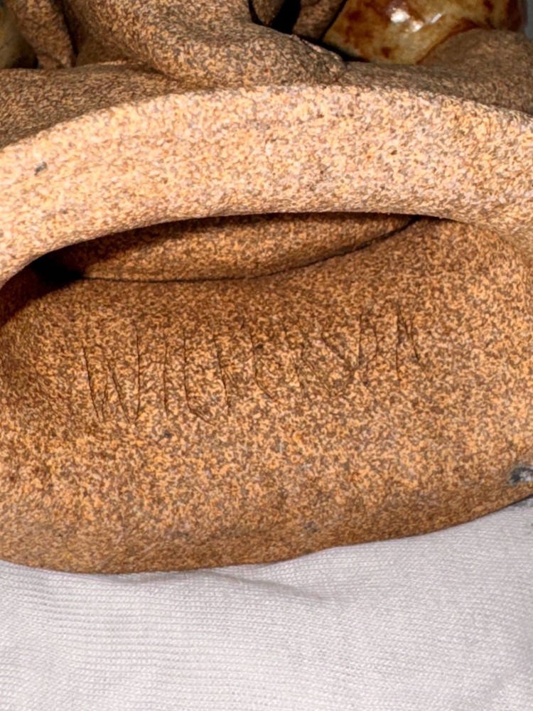 Handcrafted Stoneware Double Candleholder incense