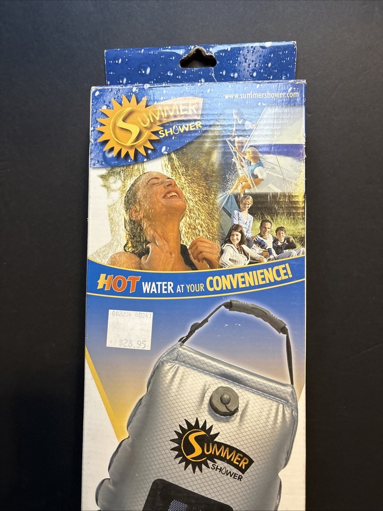 5 Gallon Summer Shower / Solar Shower,Silver/Black