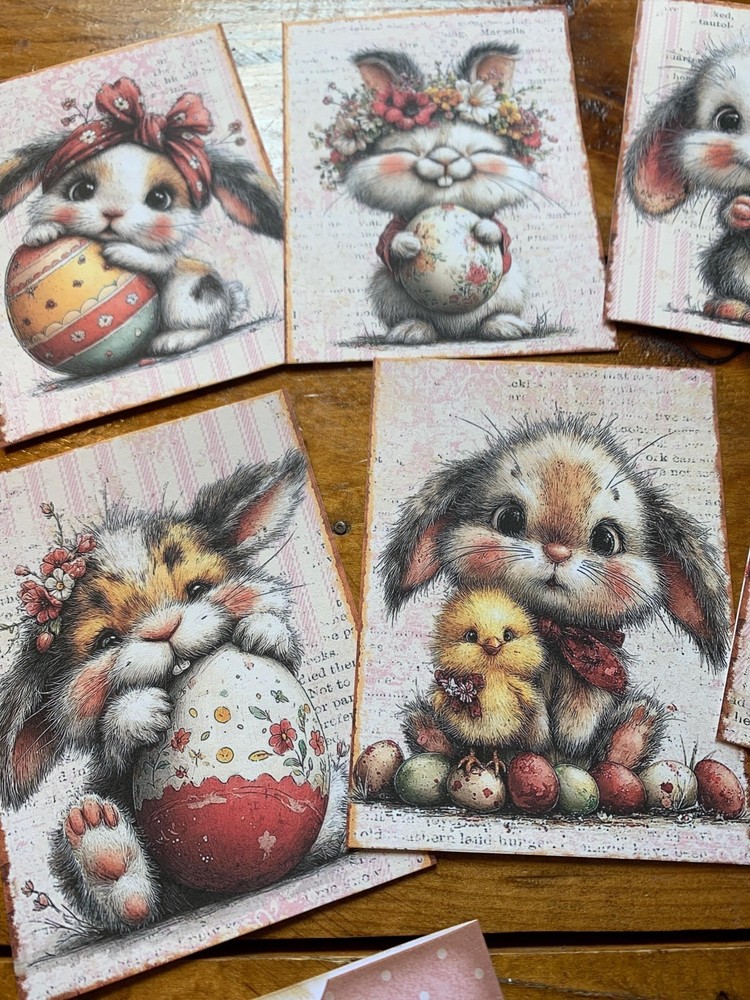 Easter Bunnies Junk Journal Pocket