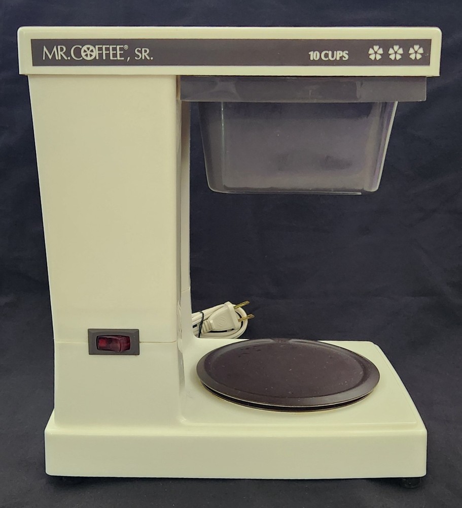 MR. COFFEE SR. 10-Cup Compact Automatic Brewing System SR-10 Box & Manual TESTED