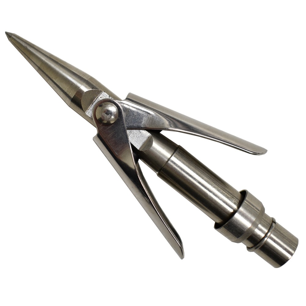 Palantic 3.5" Stainless Steel Spear Tip – Double Wing, 6mm Thread