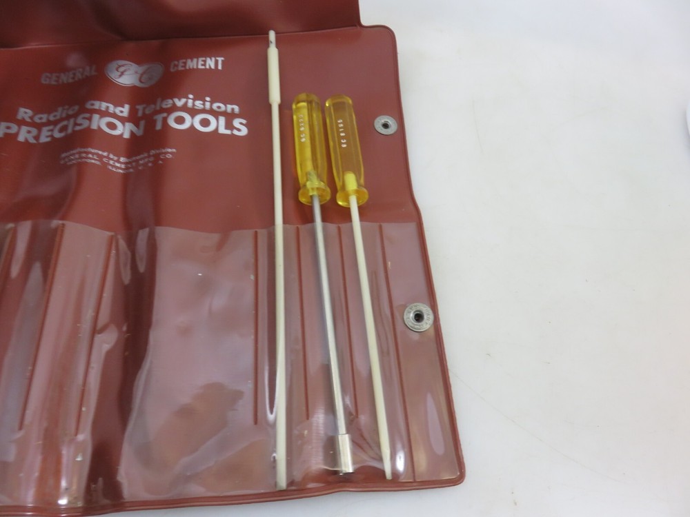 General Cement Radio & Television Precision Electronics Screwdriver Tool Set