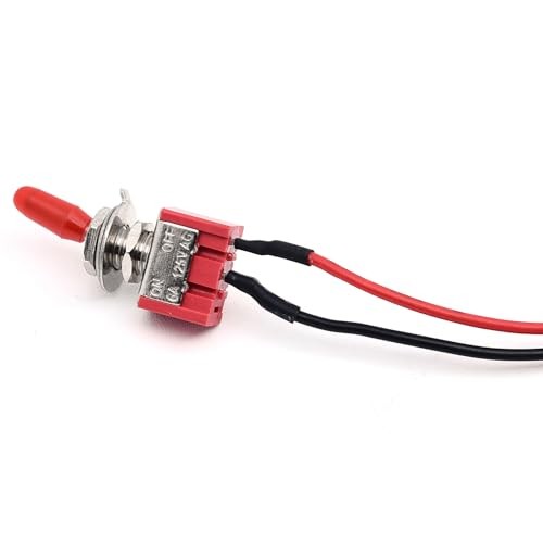 Mini Toggle Switch 4PCS 2 Position 2 Pin Latching Toggle Switch ON/Off with